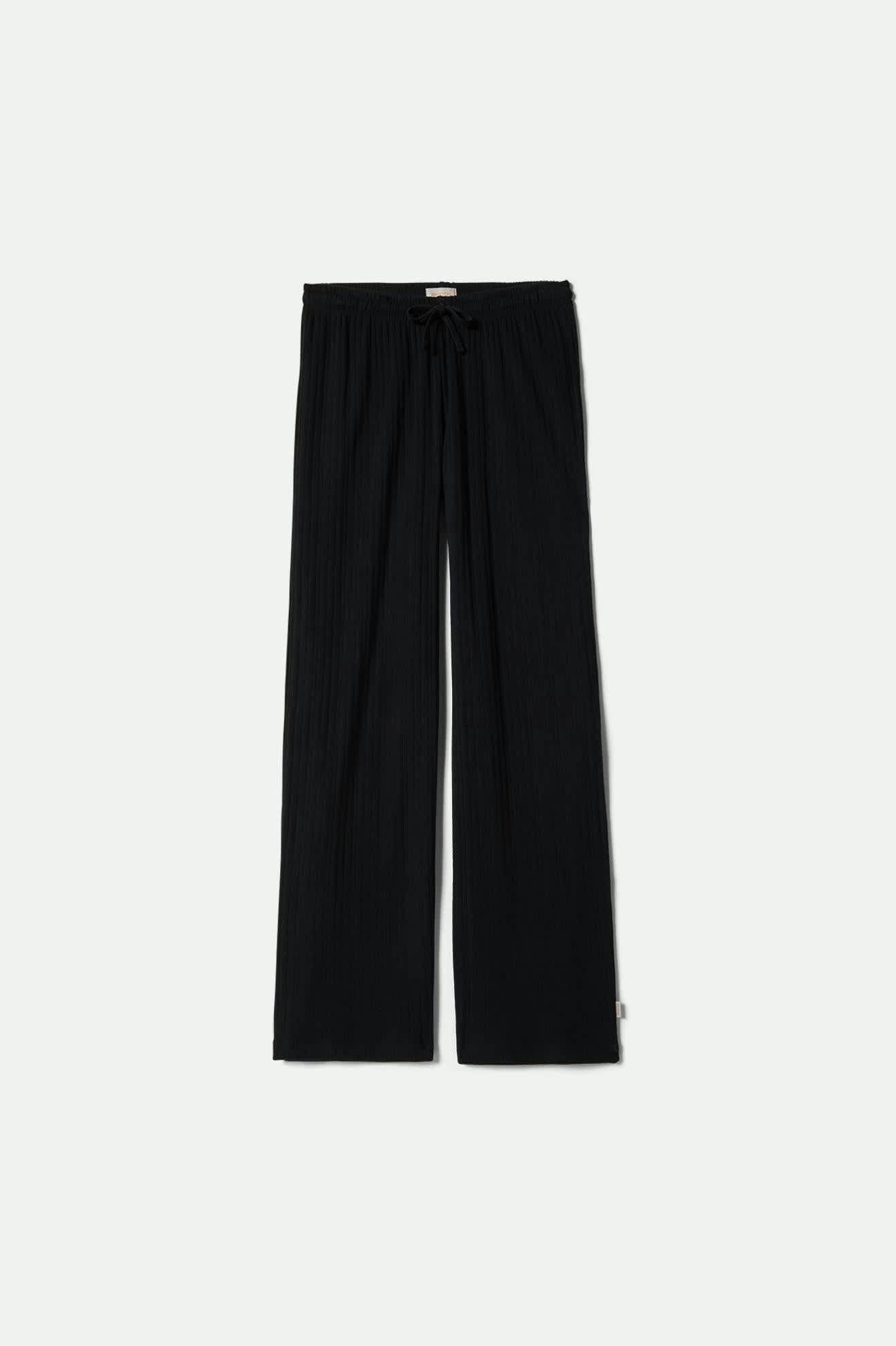 Pointelle Lounge Pant - Black - Image 2