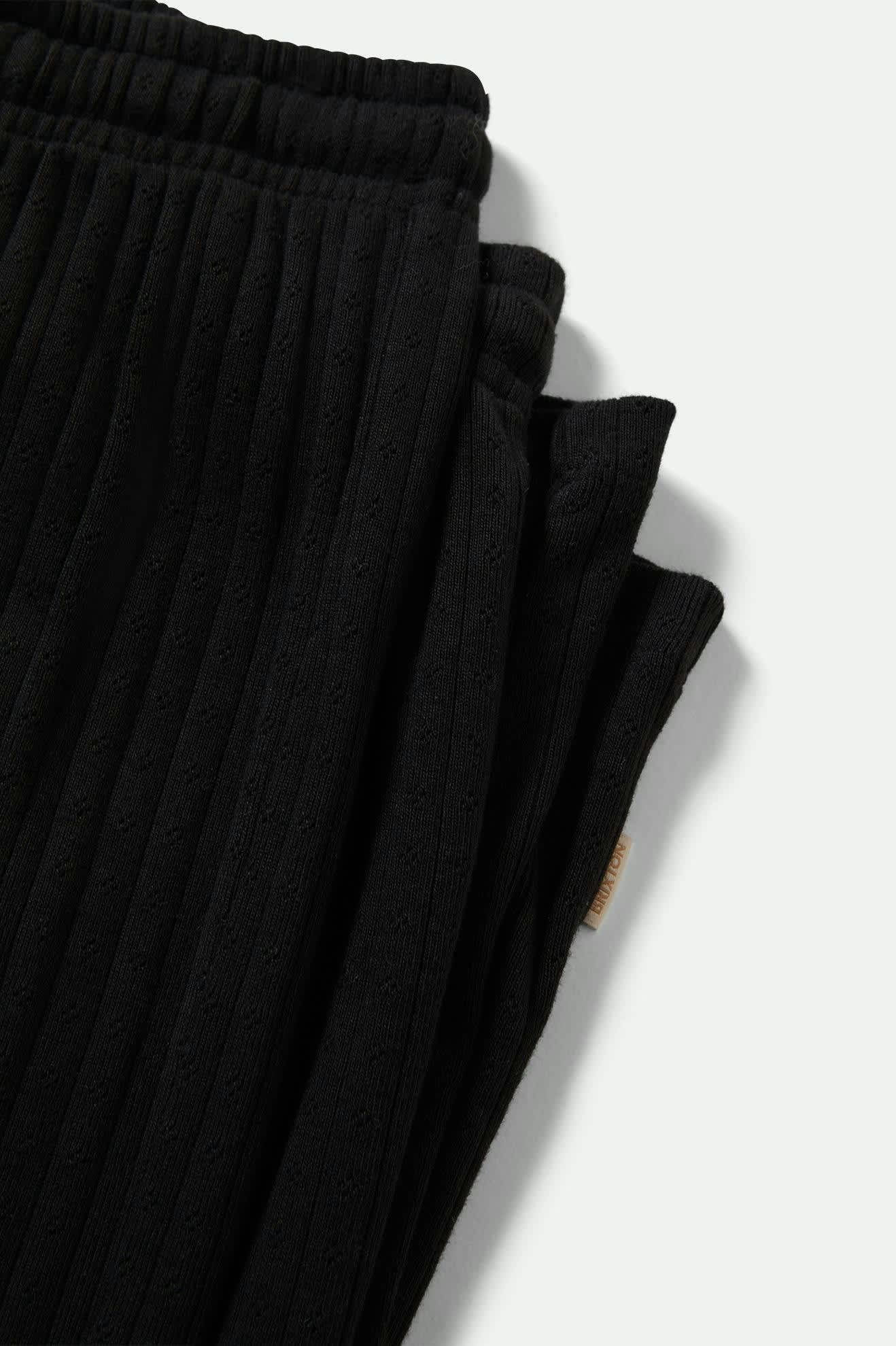 Pointelle Lounge Pant - Black - Image 12