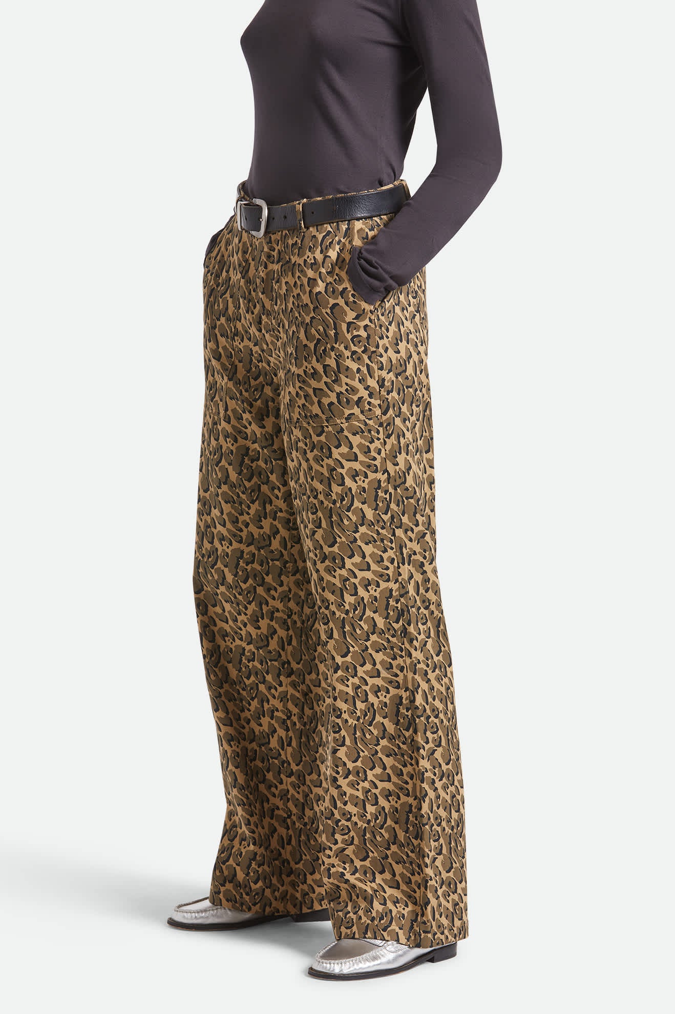 Jane Utility Wide Leg Pant - Brown Cheetah - Image 7