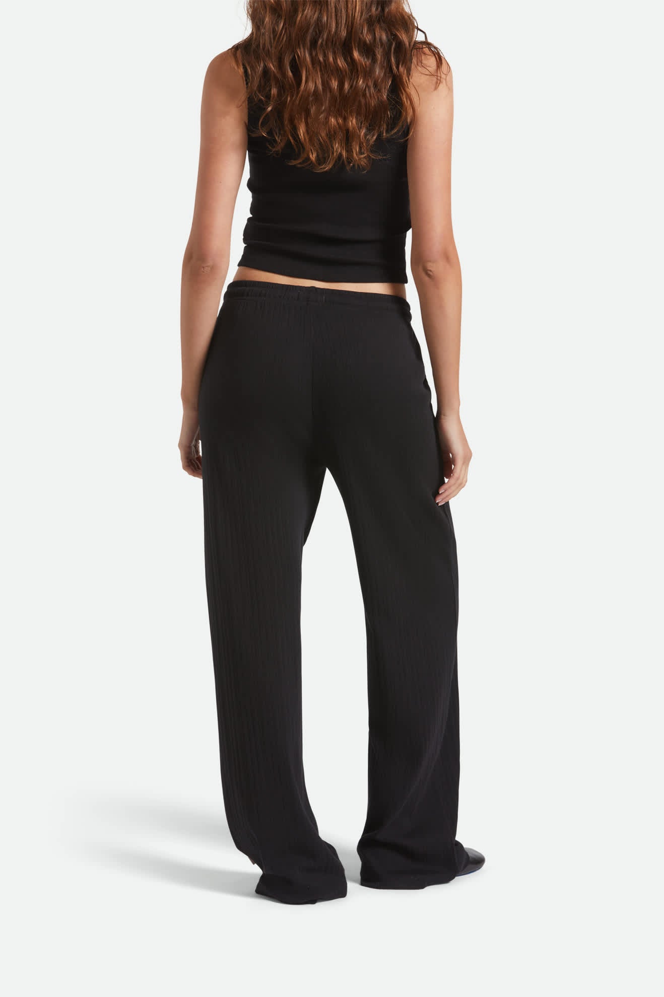 Pointelle Lounge Pant - Black - Image 7